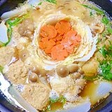 かき醤油でのごぼう入り鶏だんご鍋